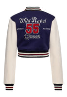 Collegejacke 'Wild Rebel' in Blau College & Baseball Jacken von Queen Kerosin
