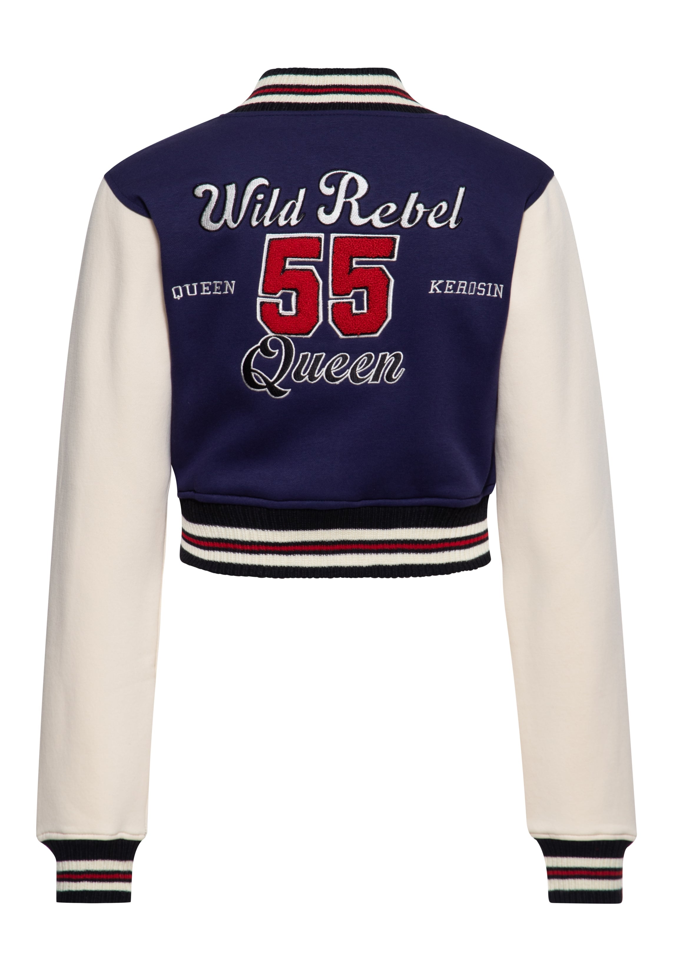 Collegejacke 'Wild Rebel' in Blau College & Baseball Jacken von Queen Kerosin