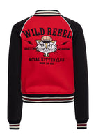 Collegejacke 'Wild Rebel' in Rot College & Baseball Jacken von Queen Kerosin