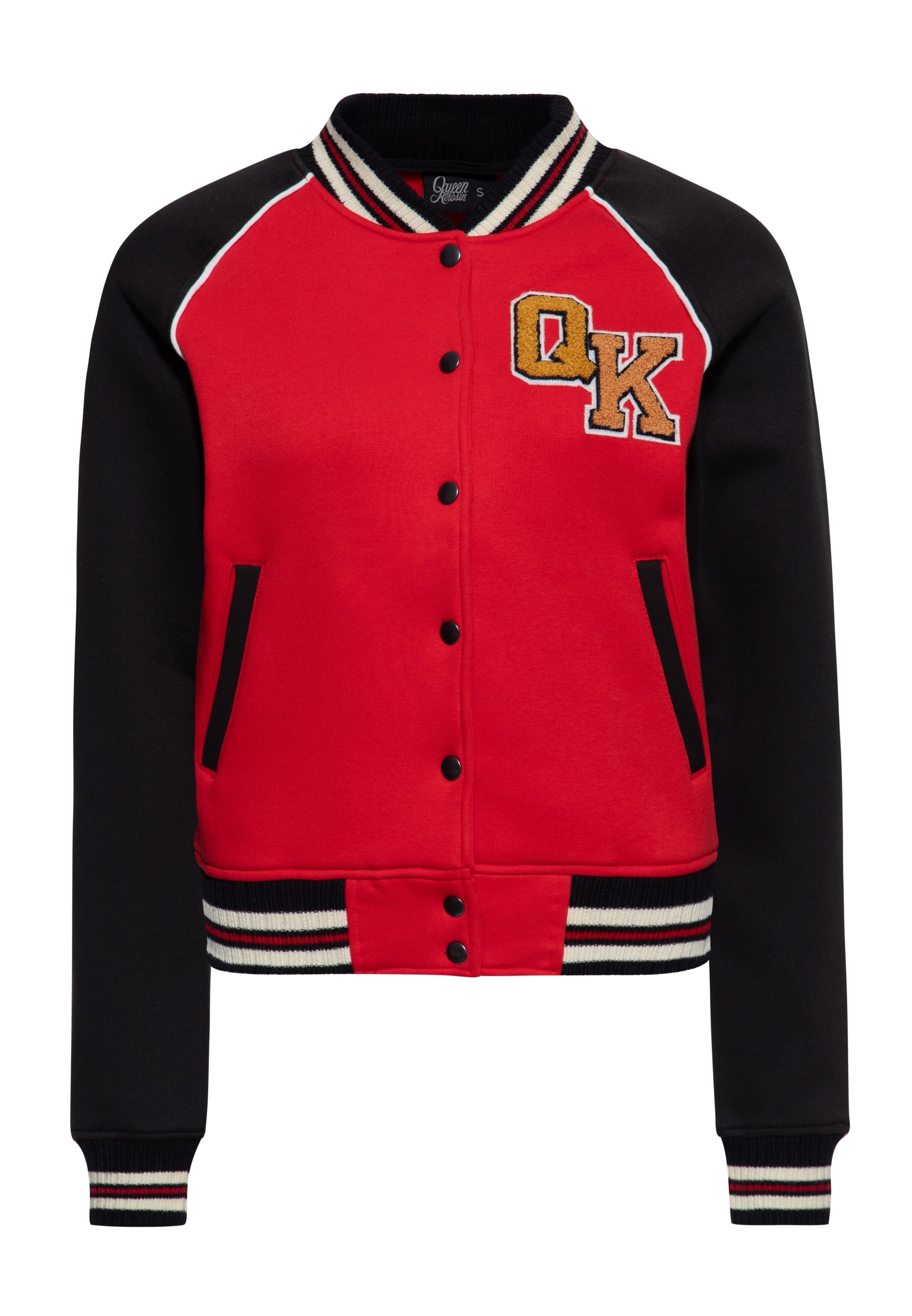 Collegejacke 'Wild Rebel' in Rot College & Baseball Jacken von Queen Kerosin