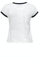 Queen Kerosin - Contrast Shirt im Loose Fit mit Frontprint «Rueda Libre»