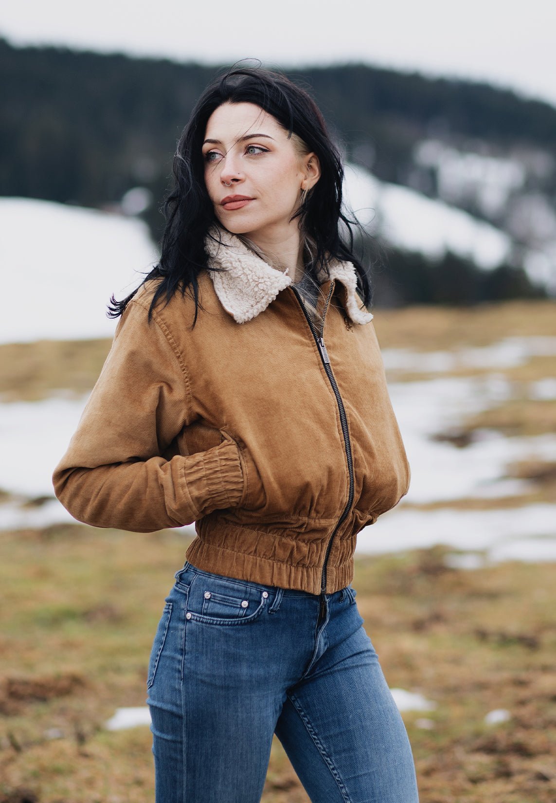 Queen Kerosin - Cord Fliegerjacke