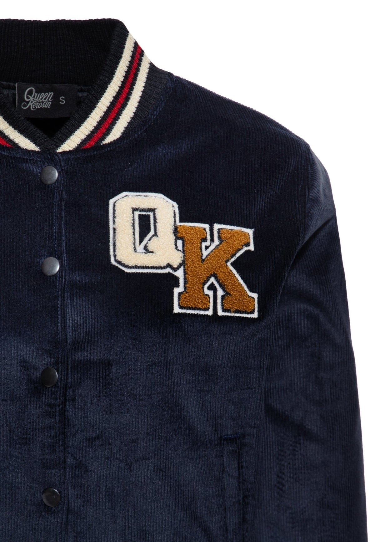 Damen College Jacket "Cheerleading Team" in Dark Navy – Collegejacke von Queen Kerosin - Ansicht 3