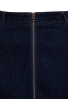 Damen Denim A-Linie Rock "Racing Queen" in Dark Blue Wash – Denim Rock von Queen Kerosin - Ansicht 6