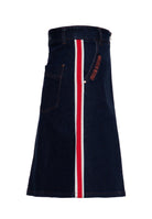Damen Denim A-Linie Rock "Racing Queen" in Dark Blue Wash – Denim Rock von Queen Kerosin - Ansicht 2