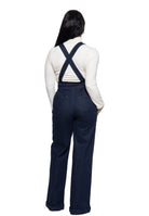 Damen Hose High-Waist Wide-Leg Dungarees in Dark Blue Wash – Hose von Queen Kerosin - Ansicht 3