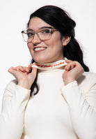 Damen Longsleeve turtleneck in Off White – Langarmshirt von Queen Kerosin - Ansicht 4