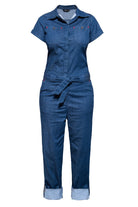 Queen Kerosin - Denim Jumpsuit im Vintage - Stil