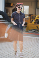 Denim Kleid 'Racing Queen' in Dunkelblau Kleider von Queen Kerosin