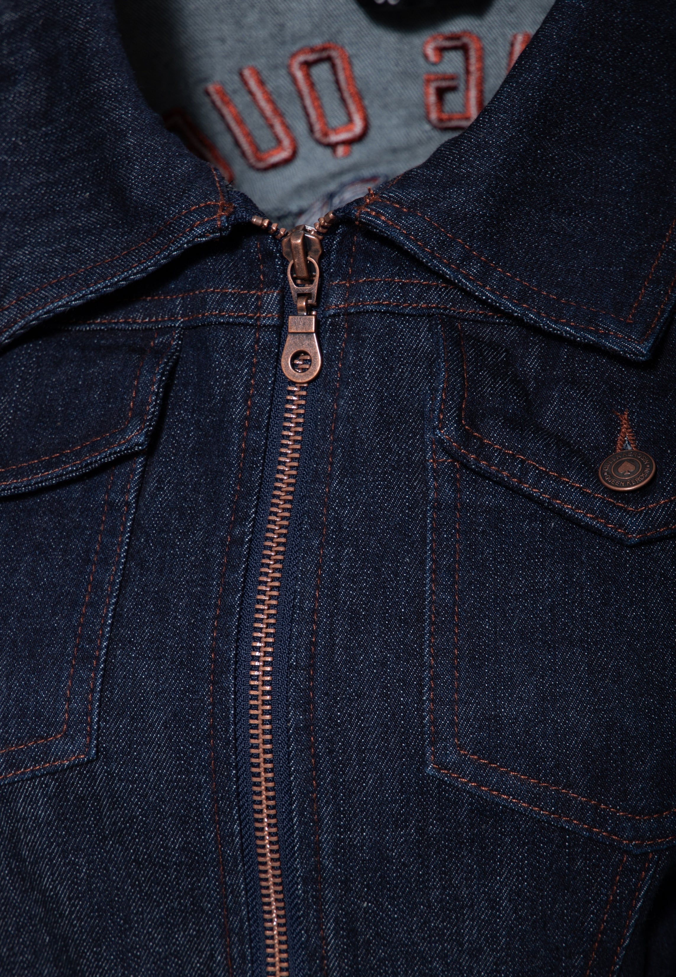 Denim Kleid 'Racing Queen' in Dunkelblau Kleider von Queen Kerosin