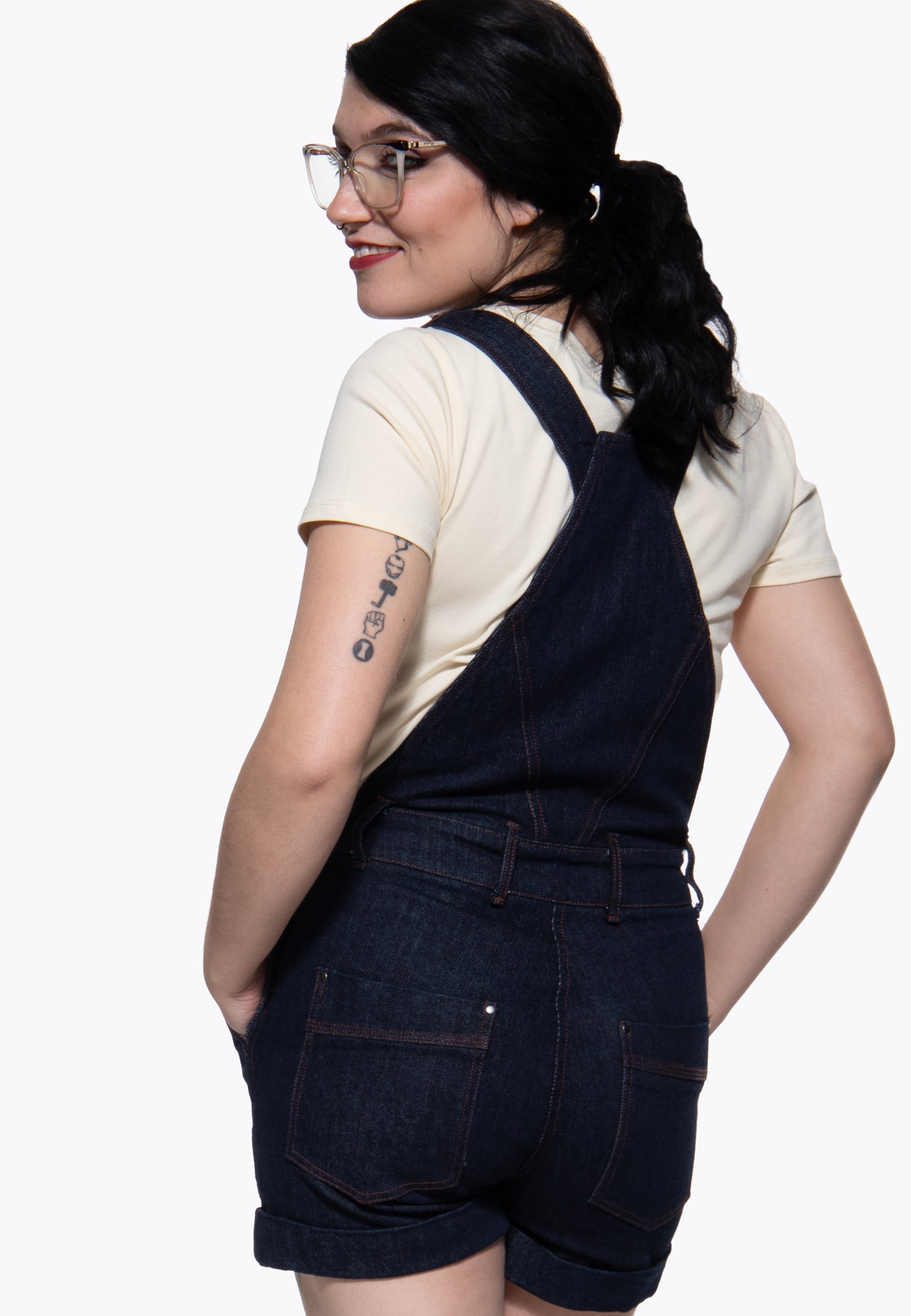 Denim - Shortall 'Josie' in Denim Overalls von Queen Kerosin