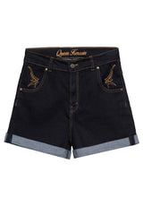 High - Waist Denim Shorts Shorts von Queen Kerosin