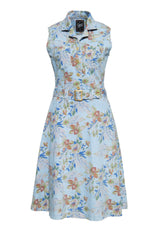 Denim Workwear Swing Kleid «Hawaii» Kleider von Queen Kerosin
