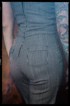 Queen Kerosin - Dungaree Jeans Jumpsuit im Vintage Look