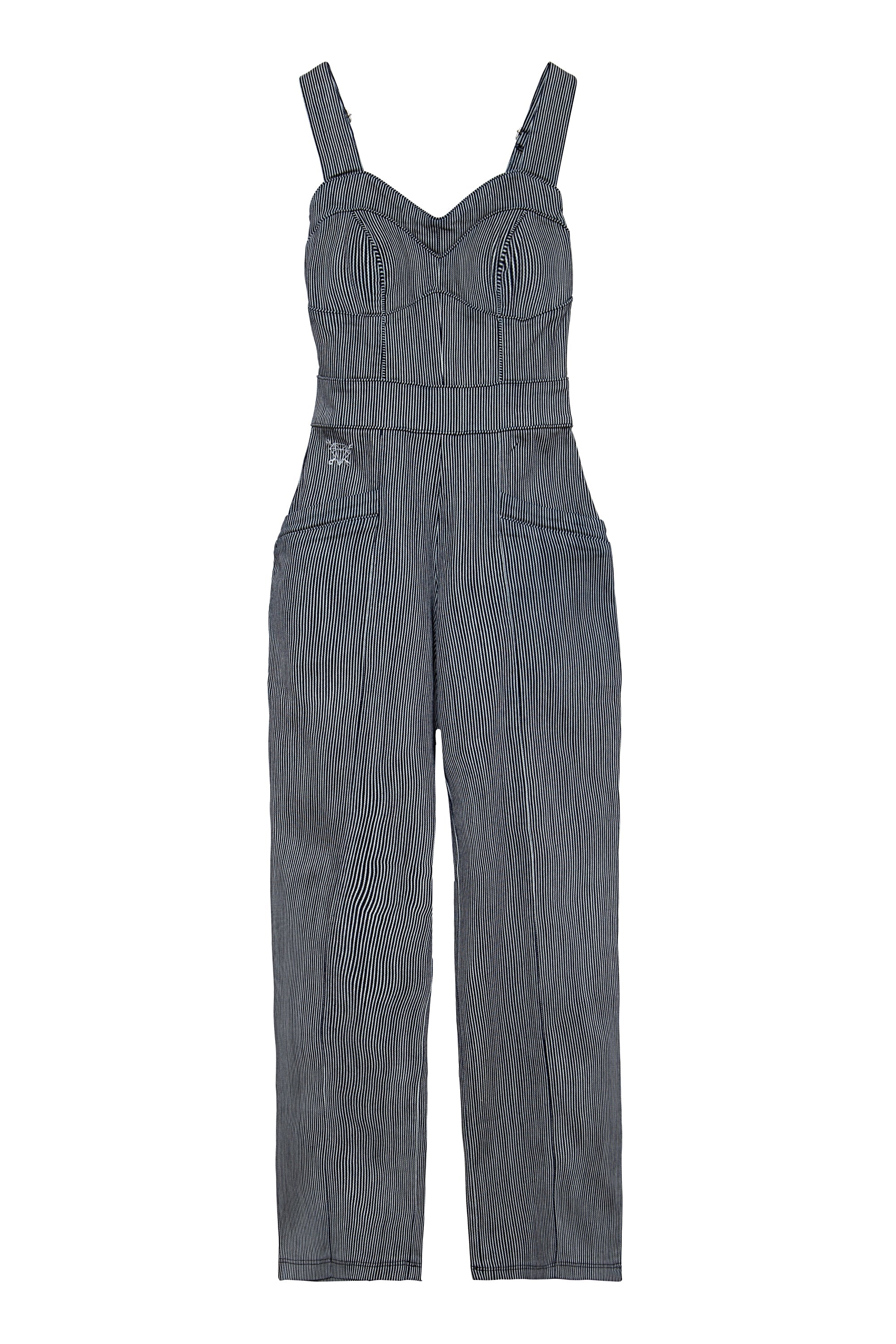 Queen Kerosin - Dungaree Jeans Jumpsuit im Vintage Look