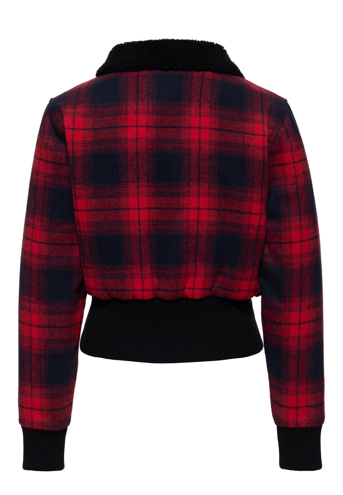 Flanelljacke in Rot – Blousonjacken von Queen Kerosin - Ansicht 2
