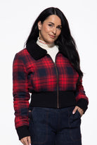 Flanelljacke in Rot – Blousonjacken von Queen Kerosin - Ansicht 1
