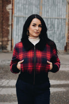 Flanelljacke in Rot – Blousonjacken von Queen Kerosin - Ansicht 10