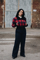 Flanelljacke in Rot – Blousonjacken von Queen Kerosin - Ansicht 9