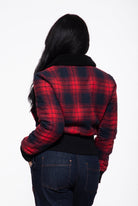 Flanelljacke in Rot – Blousonjacken von Queen Kerosin - Ansicht 3