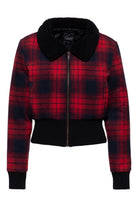 Flanelljacke in Rot – Blousonjacken von Queen Kerosin - Ansicht 1