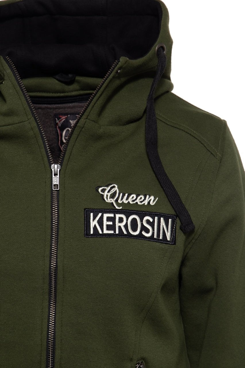 Queen Kerosin - Funktions - Hoodie - Jacket mit Kapuze und herausnehmbarem Innenfutter «High Octane»
