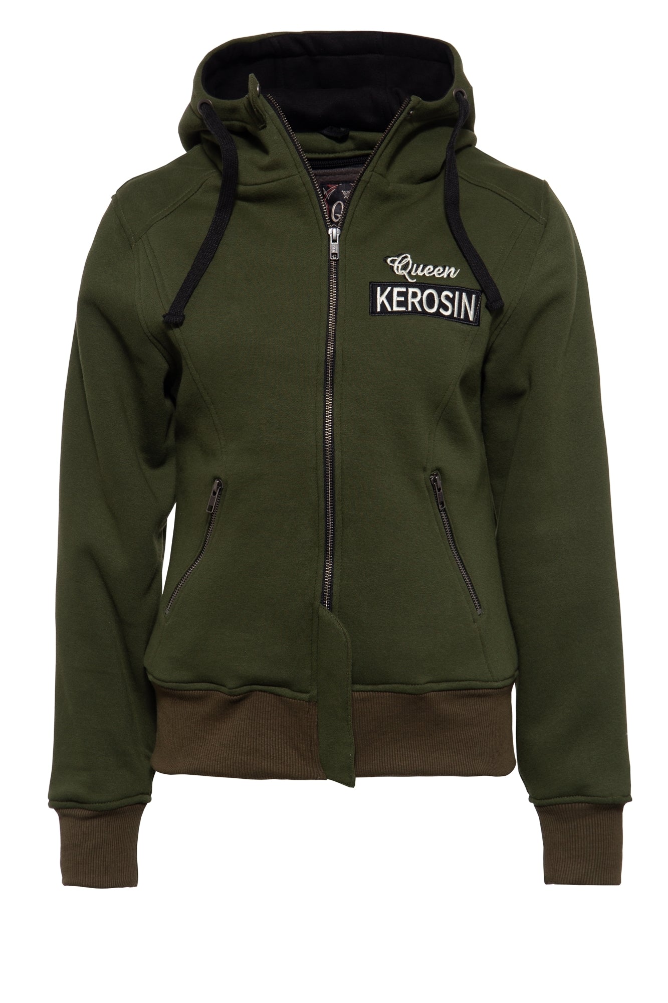 Queen Kerosin - Funktions - Hoodie - Jacket mit Kapuze und herausnehmbarem Innenfutter «High Octane»