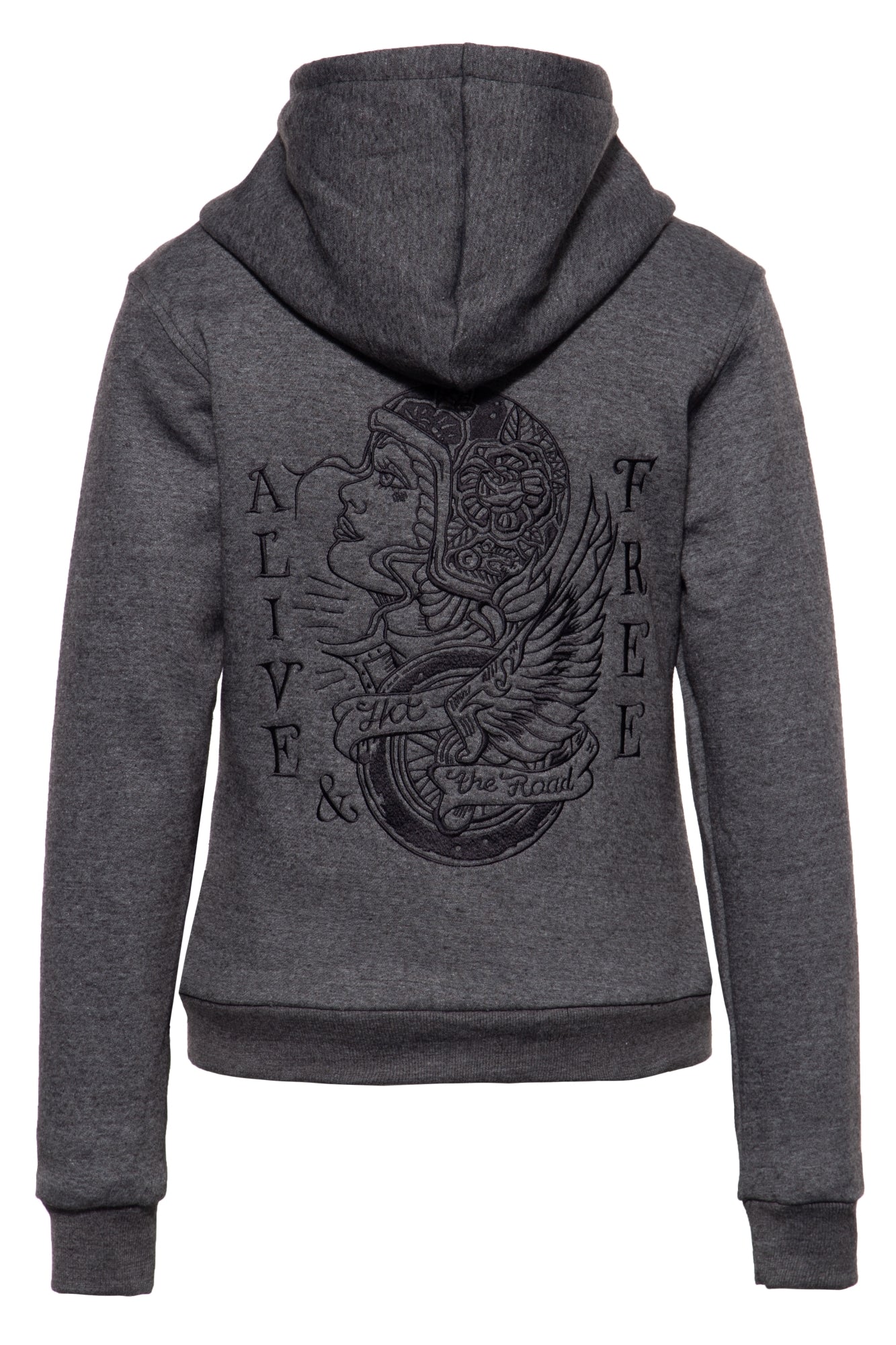 Queen Kerosin - Funktions - Sweatjacke «Alive & Free»