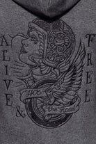 Queen Kerosin - Funktions - Sweatjacke «Alive & Free»
