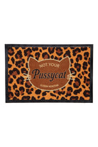 Fußmatte 'Not Your Pussycat' in Leo – Fußmatte von Queen Kerosin - Ansicht 1