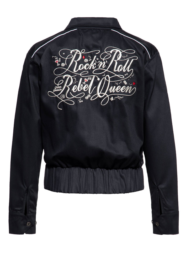 Queen Kerosin Gabardine Jacke «Rock'n'Roll Rebel Queen»