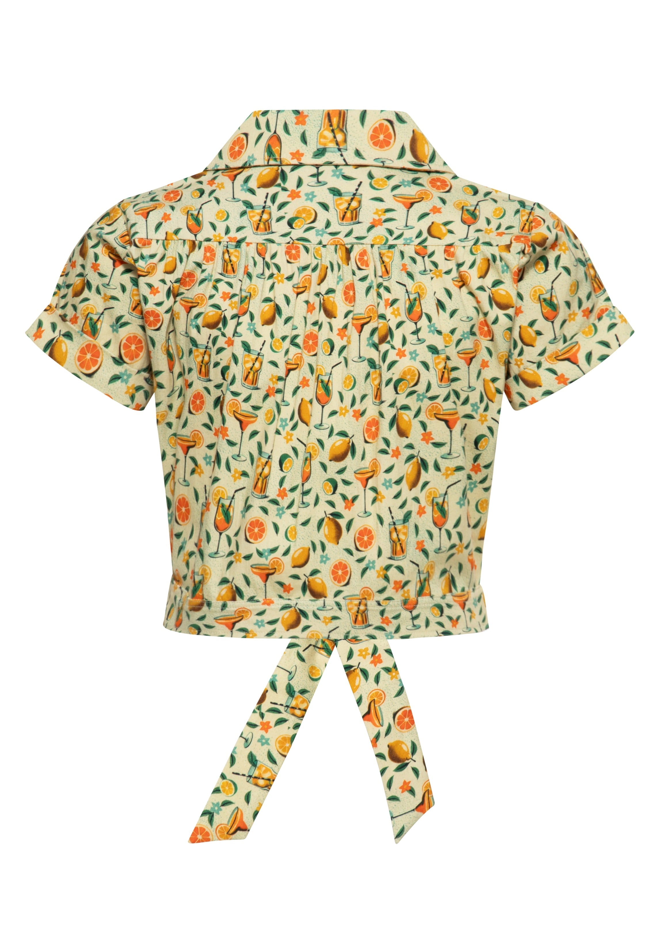 HawaiIbluse 'Citrus Cocktails' in Gelb Blusen von Queen Kerosin