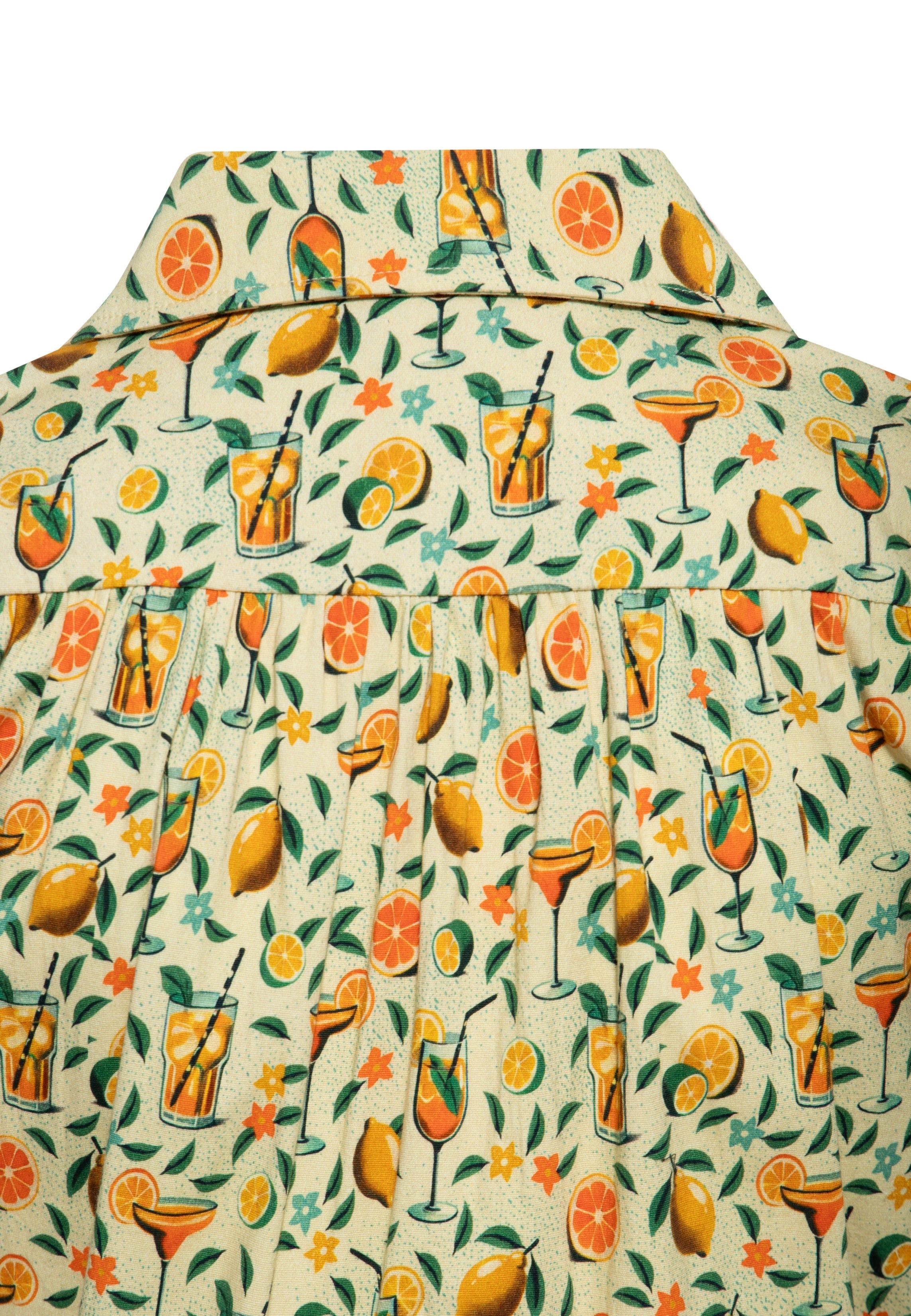 HawaiIbluse 'Citrus Cocktails' in Gelb Blusen von Queen Kerosin