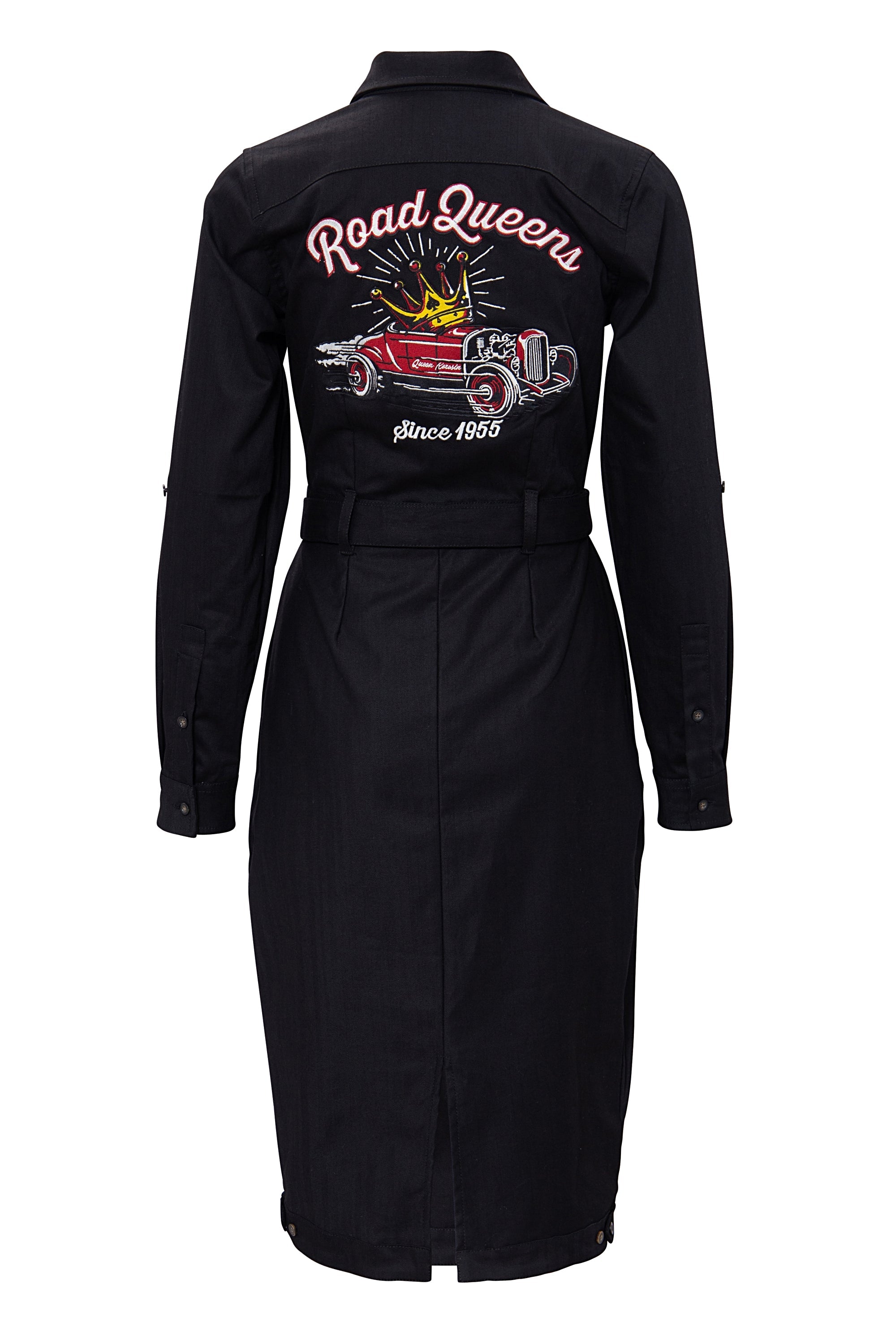 Queen Kerosin - Hemdblusenkleid in Vintage - Optik «Road Queens»