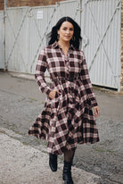 Hemdblusenkleid 'Jayne' in Dunkelbraun – Kleider von Queen Kerosin - Ansicht 13