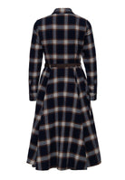 Hemdblusenkleid 'Jayne' in Marine – Kleider von Queen Kerosin - Ansicht 2
