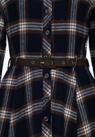Hemdblusenkleid 'Jayne' in Marine – Kleider von Queen Kerosin - Ansicht 5