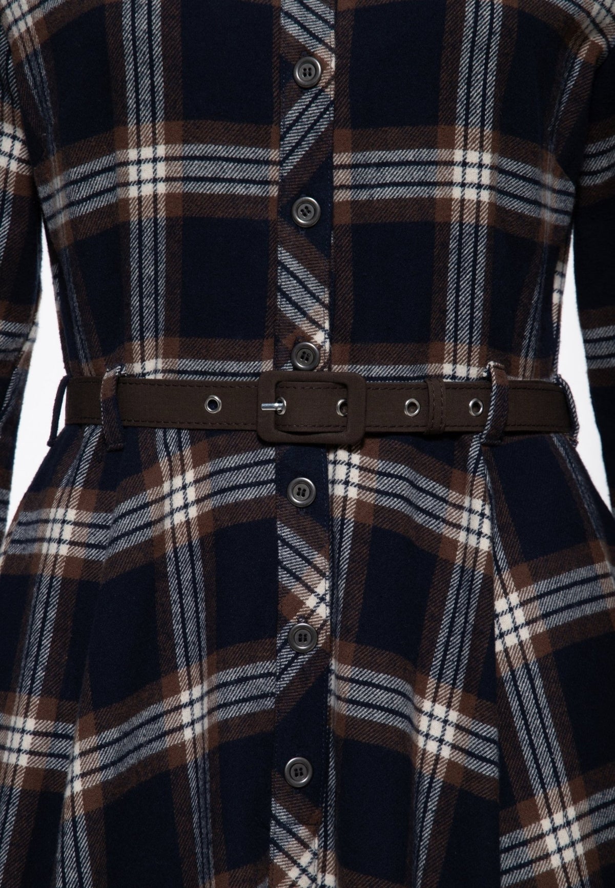 Hemdblusenkleid 'Jayne' in Marine – Kleider von Queen Kerosin - Ansicht 5