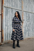 Hemdblusenkleid 'Jayne' in Marine – Kleider von Queen Kerosin - Ansicht 9