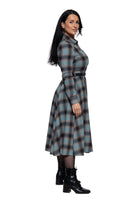 Hemdblusenkleid 'Jayne' in Petrol – Kleider von Queen Kerosin - Ansicht 9