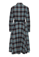Hemdblusenkleid 'Jayne' in Petrol – Kleider von Queen Kerosin - Ansicht 2