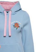 Hoodie 'Fuck you' in Hellblau – Kapuzenpullover von Queen Kerosin - Ansicht 3