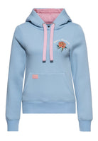 Hoodie 'Fuck you' in Hellblau – Kapuzenpullover von Queen Kerosin - Ansicht 1