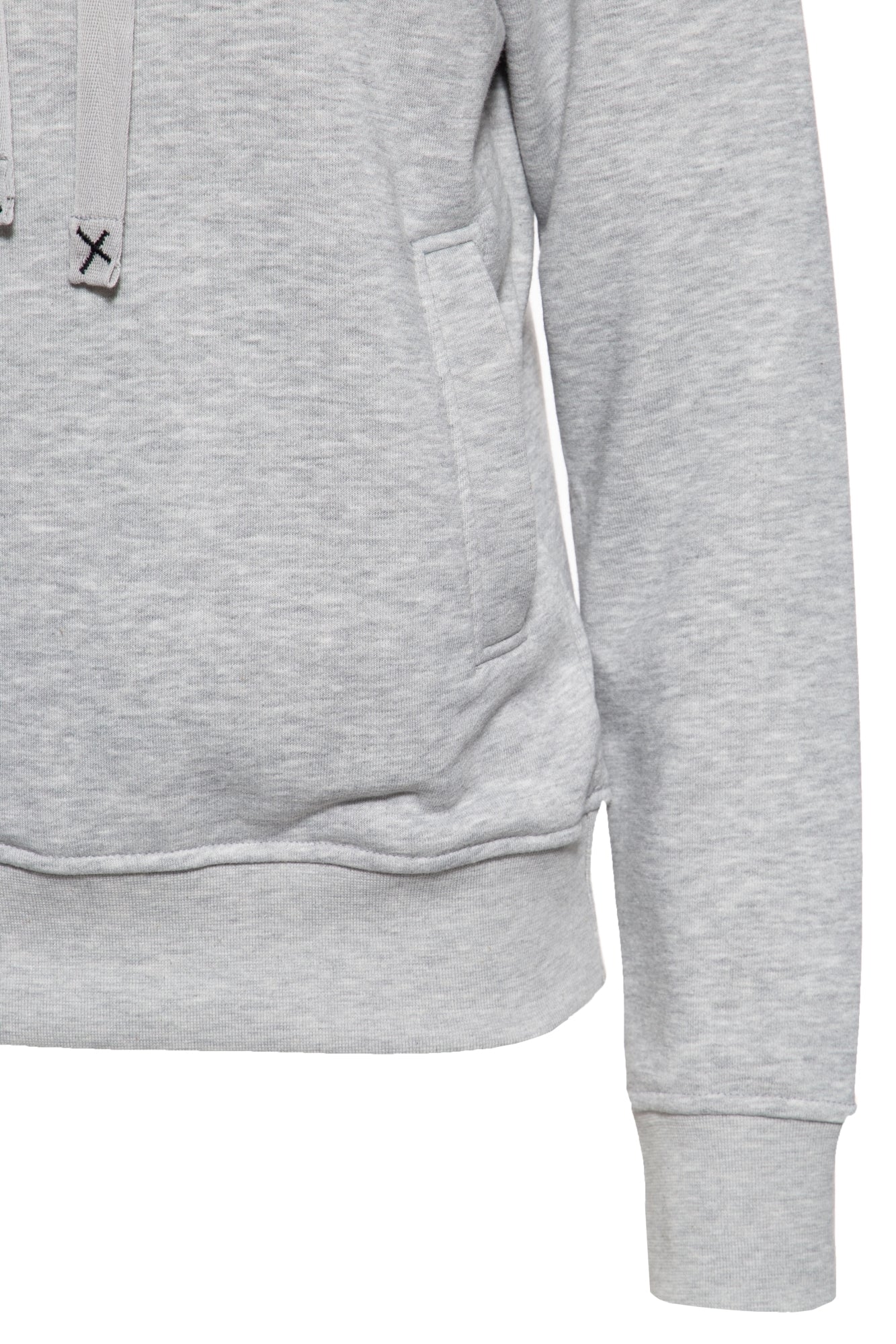 Queen Kerosin - Hoodie im bequemen Regular Fit mit Applikation «Alive Free»