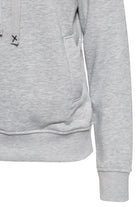 Queen Kerosin - Hoodie im bequemen Regular Fit mit Applikation «Alive Free»
