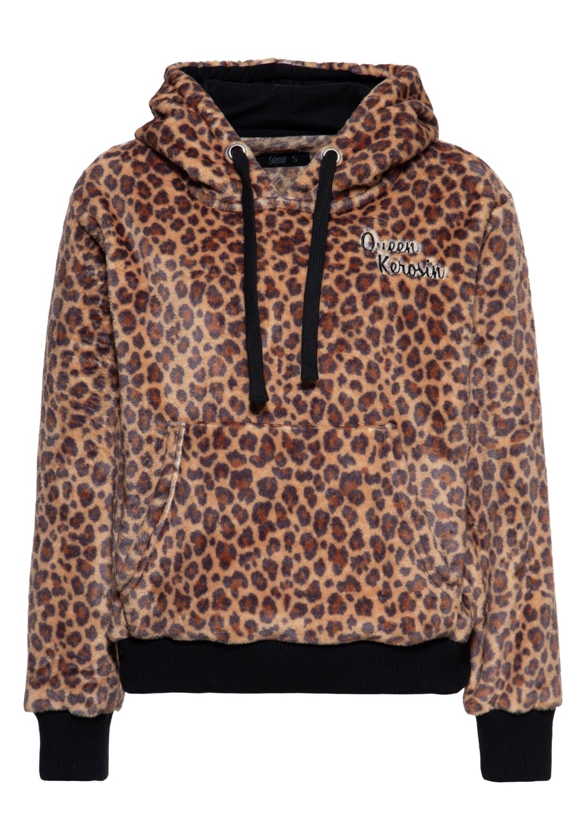 Hoodie 'Wild Rebel' in Leo – Kapuzenpullover von Queen Kerosin - Ansicht 1