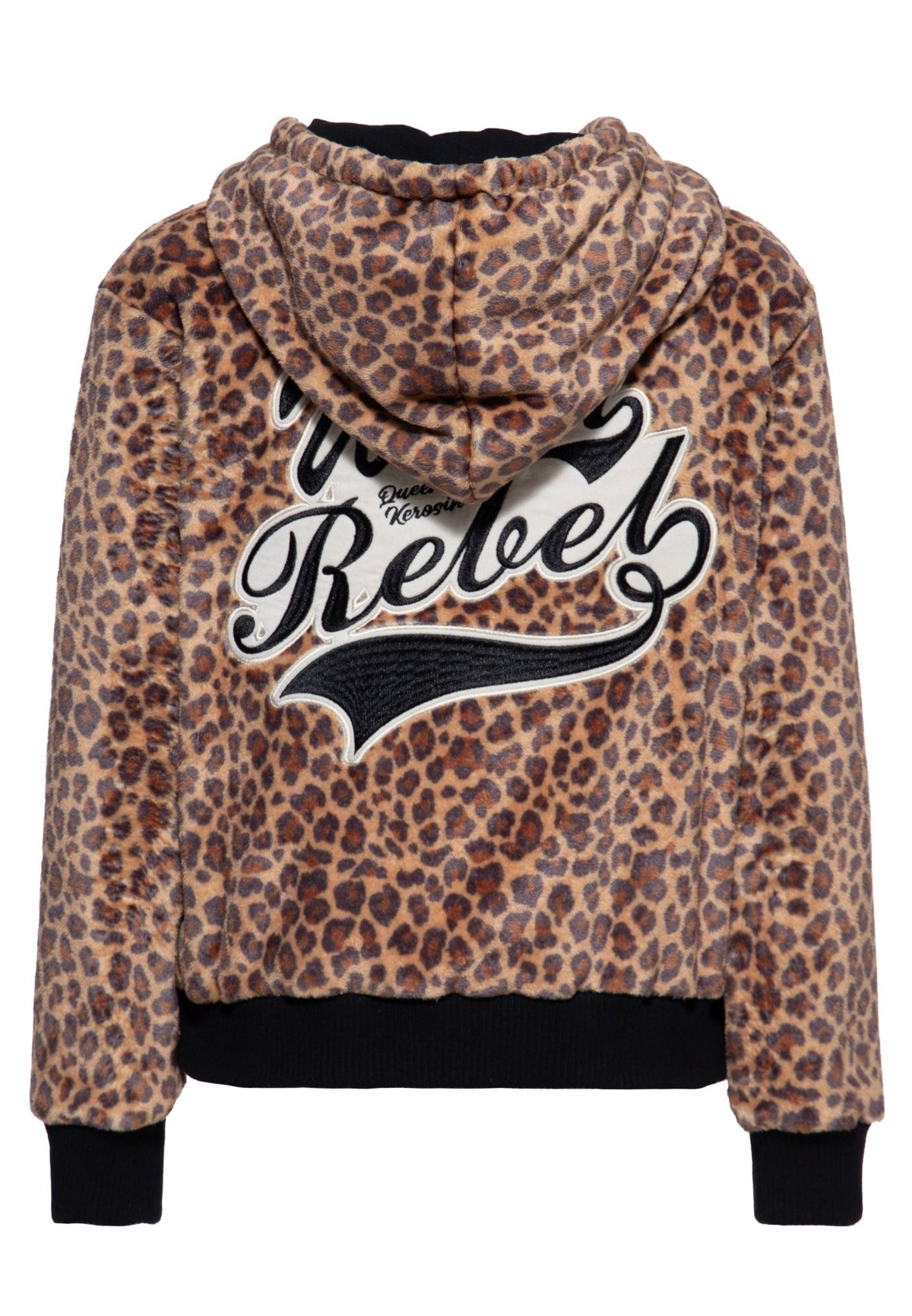 Hoodie 'Wild Rebel' in Leo – Kapuzenpullover von Queen Kerosin - Ansicht 2
