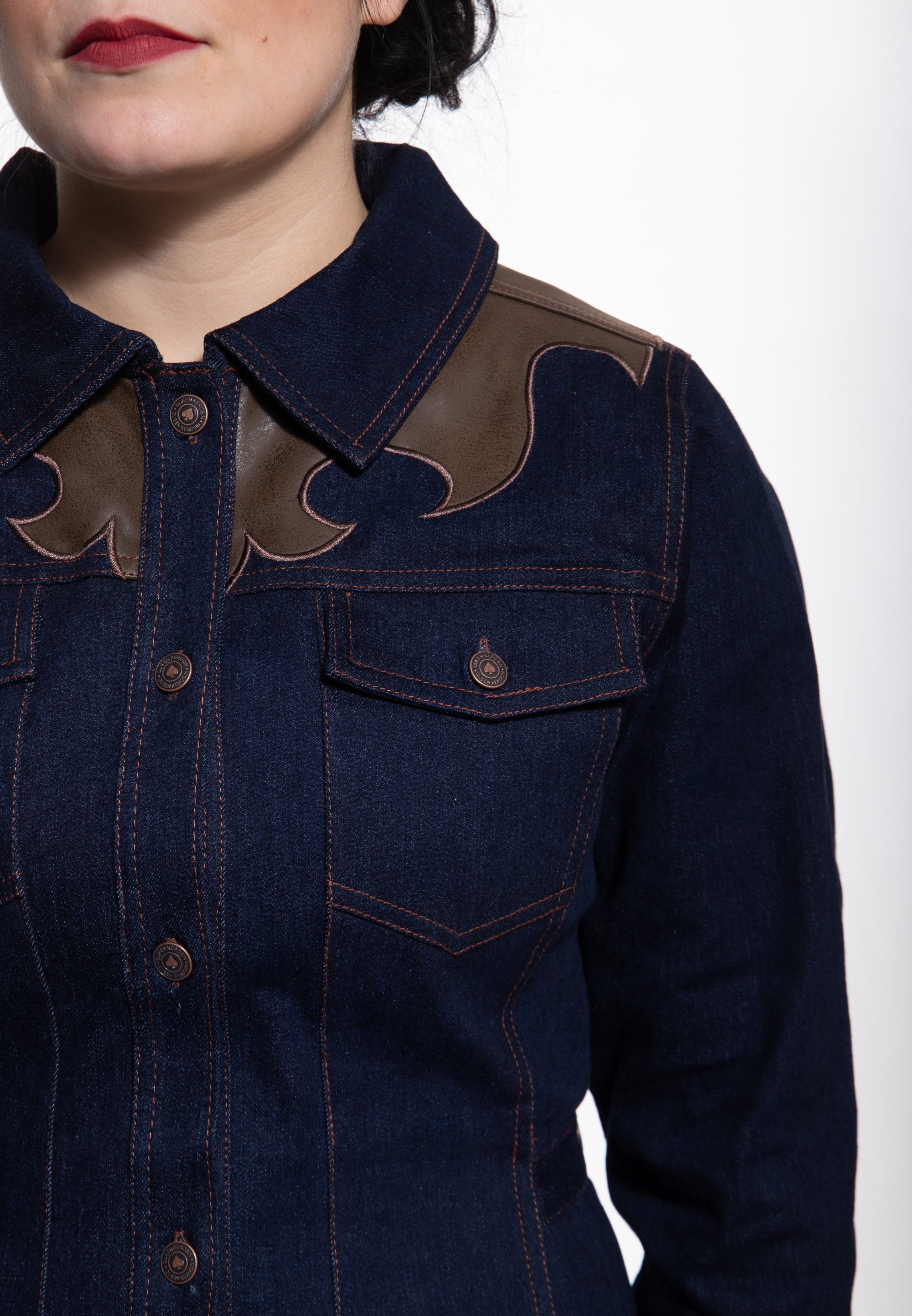 Jeansjacke in Denim Jeansjacken von Queen Kerosin