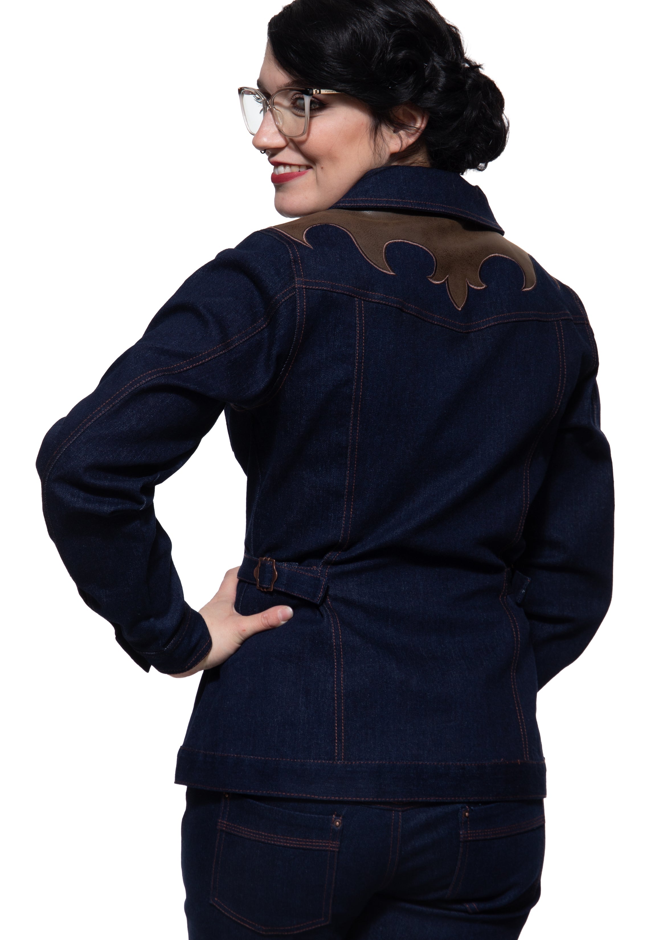 Jeansjacke in Denim Jeansjacken von Queen Kerosin