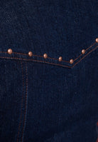 Jeansweste 'Ruby' in Dunkelblau – Westen von Queen Kerosin - Ansicht 7